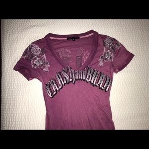 Crash & Burn Buckle Shirt Sz Small